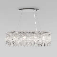 Подвесная люстра Eurosvet 60159/10 хром/хруст Smart