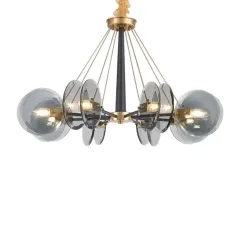 Люстра дизайнерская Krumgrom by LightSnab 10 Янтарный