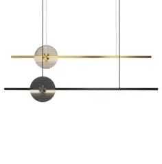 Люстра дизайнерская горизонтальная Hughes by LightSnab XL Золотой