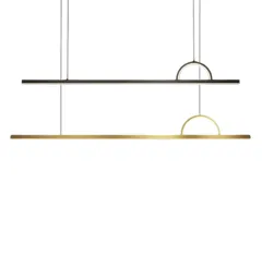 Люстра дизайнерская горизонтальная Obara by LightSnab S Золотой