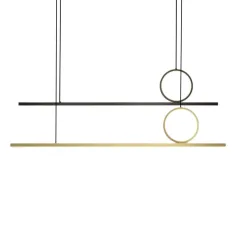 Люстра дизайнерская горизонтальная Adal by LightSnab XL Черный