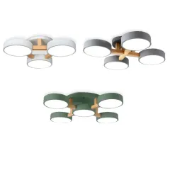 Потолочный дизайнерский светильник Sloh by Light Snab Серый 5 плафонов * Диаметр 79 см