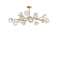 Потолочный дизайнерский светильник  Atsele by LightSnab 12 плафонов, Диаметр 90 см * Высота 50 см