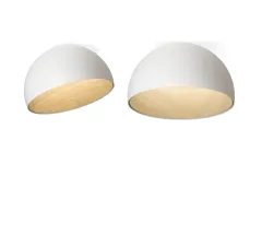 Потолочный дизайнерский светильник  Duo by Vibia (белый) Диаметр 50 см * высота 23 см Прямой