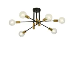 Потолочный дизайнерский светильник  Cimadu by LightSnab 8 плафонов, Высота 39 см * Длина 96 см