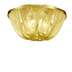 Потолочный дизайнерский светильник   Soscik by Terzani (золотой) Диаметр 60 см x Высота 35 см