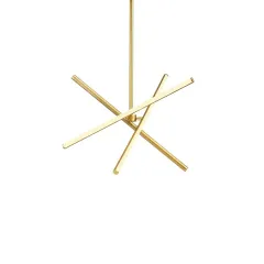 Потолочный дизайнерский светильник (золотой)Telsiz by LightSnab 90 см