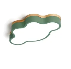 Потолочный дизайнерский светильник Cloud by LightSnab ( зеленый ) 50 см длина * 28 см ширина * 7 см высота