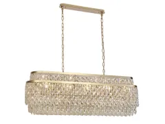 Подвесная люстра Newport 8530/120 C oval gold polished