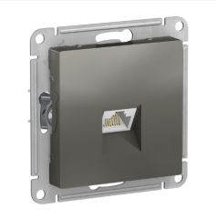ATN000986, РОЗЕТКА КОМПЬЮТЕРНАЯ 1-АЯ ЭКРАНИРОВАННАЯ КАТ.6Е, RJ-45 (ИНТЕРНЕТ) , СТАЛЬ