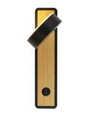 Настенный светильник Amo (черный) с  выключателем