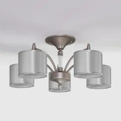 Люстра на штанге Eurosvet 60080/5 сатин-никель