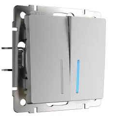 Выключатель Werkel W1120106 серебряный