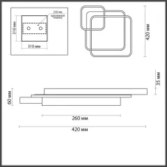 Накладной светильник LUMION 5243/59CL