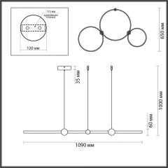Подвесная люстра LUMION 6533/85L