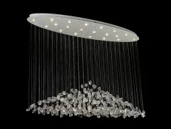 Каскадная люстра Newport 8230/140 С oval white clear