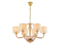 Подвесная люстра Newport 8686/C gold polished amber