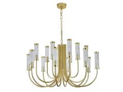 Подвесная люстра Newport 4558+4+4/C mat.gold