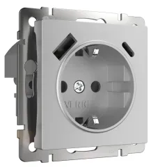 Розетка Werkel W1171706 серебряный